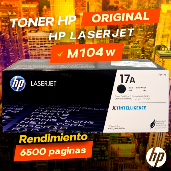 Toner HP M104w Laserjet Cartucho Original Negro, ofrece un rendimiento de Calidad a un super Precio, consigue el tuyo… ¡¡YA!!