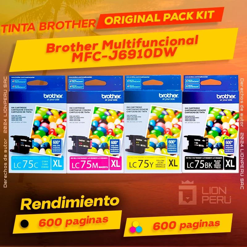 Tinta Brother MFC-J6910DW Multifuncional Original