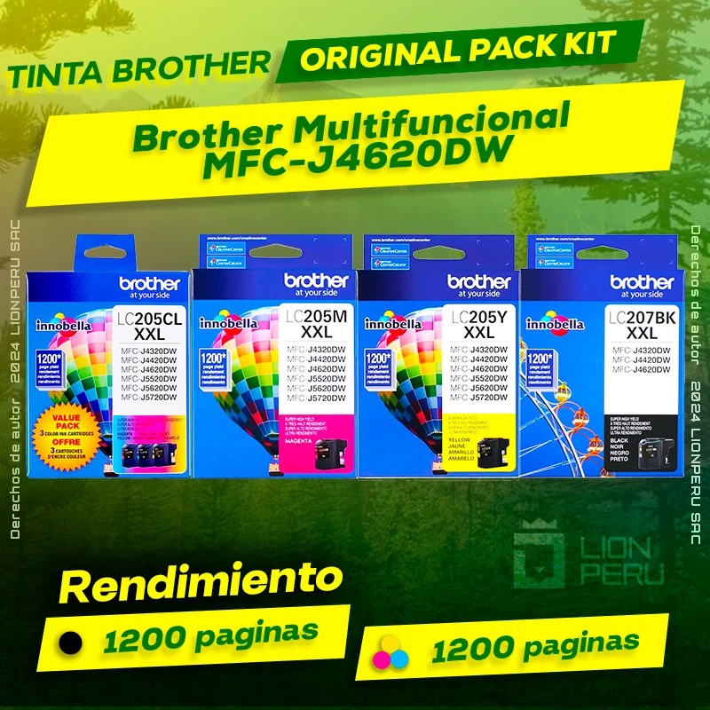 Tinta Brother MFC-J4620DW Multifuncional Original