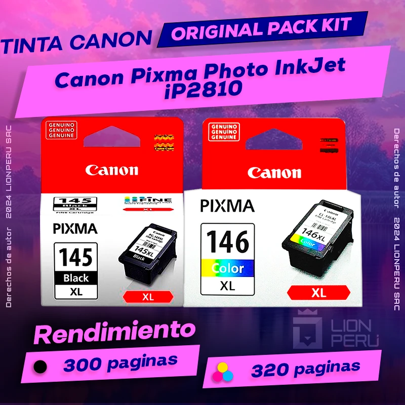 Tinta Canon iP2810 Pixma Photo InkJet Original