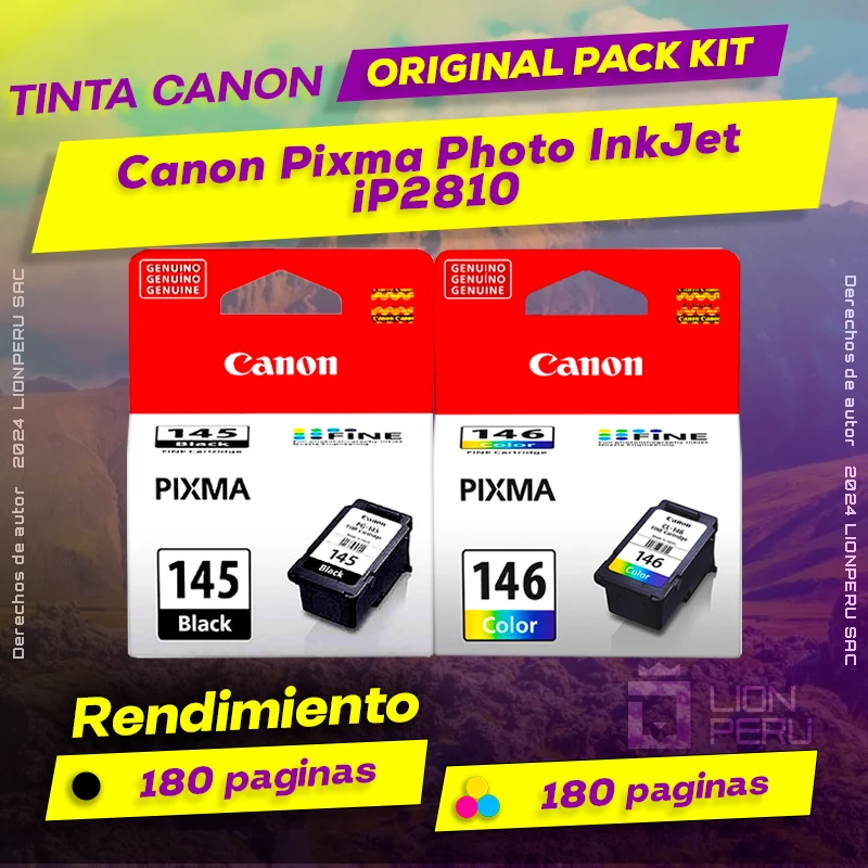 Tinta Canon iP2810 Pixma Photo InkJet Original