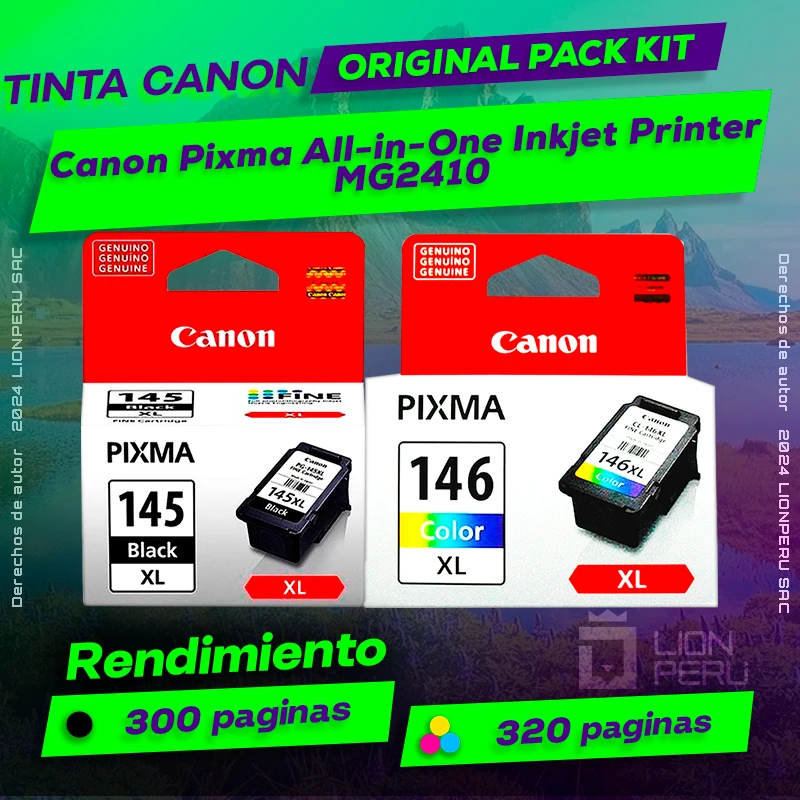 Tinta Canon MG2410 Pixma All-in-One Inkjet Printer