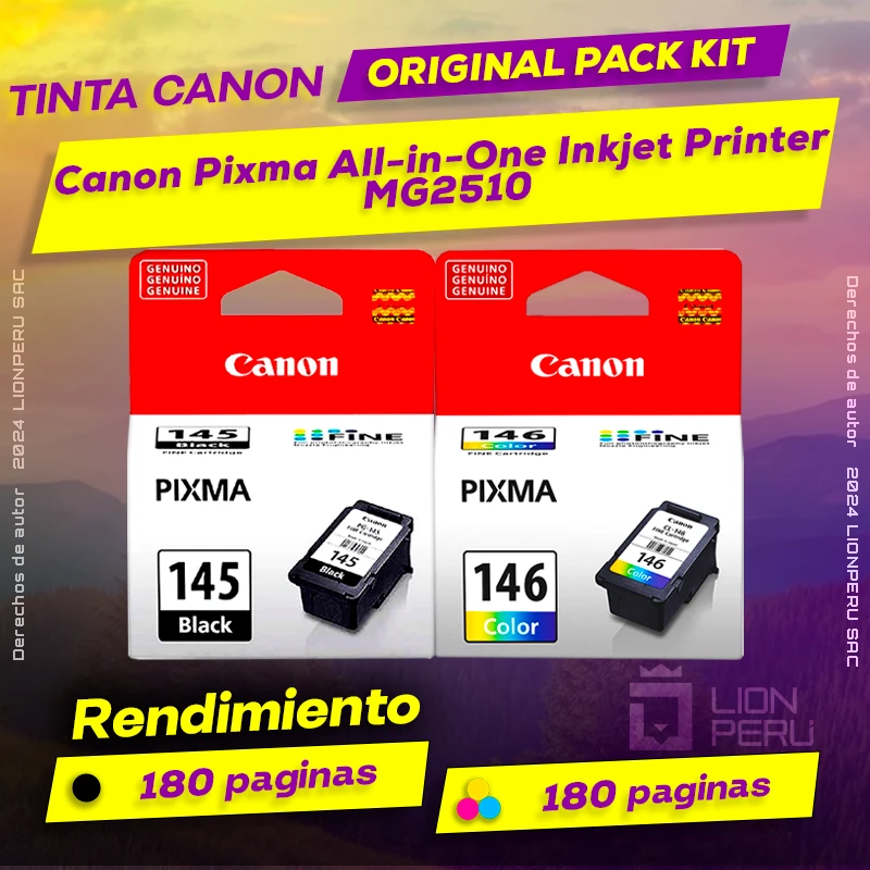 Tinta Canon MG2510 Pixma All-in-One Inkjet Printer