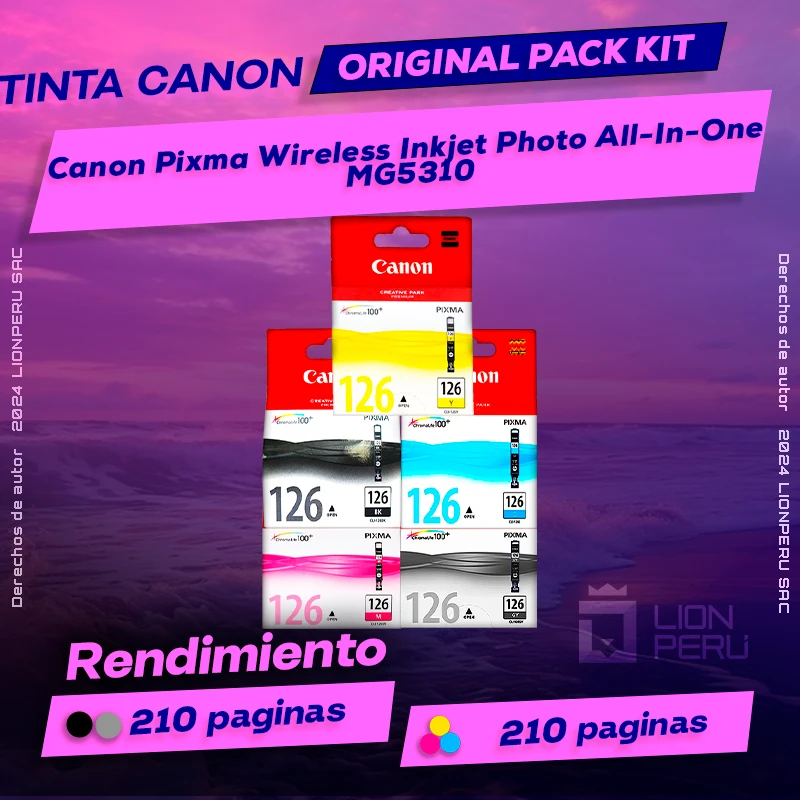 Tinta Canon MG5310 Pixma Wireless Inkjet Photo All-In-One