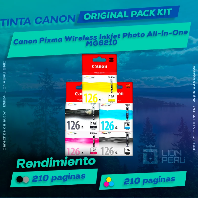 Tinta Canon MG6210 Pixma Wireless Inkjet Photo All-In-One