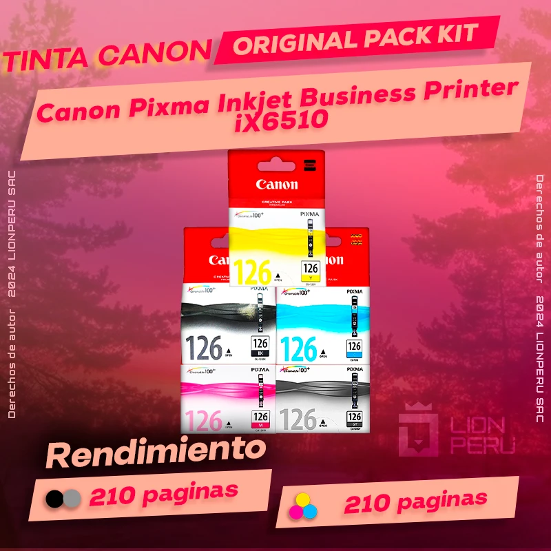 Tinta Canon iX6510 Pixma Inkjet Business Printer Original