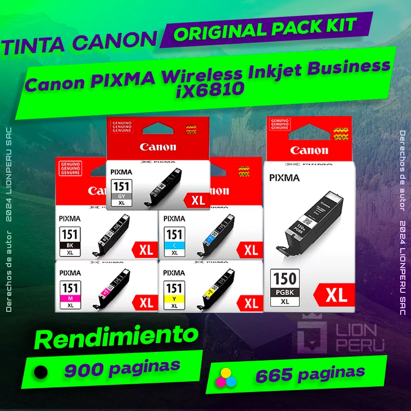 Tinta Canon iX6810 Pixma Wireless Inkjet Business