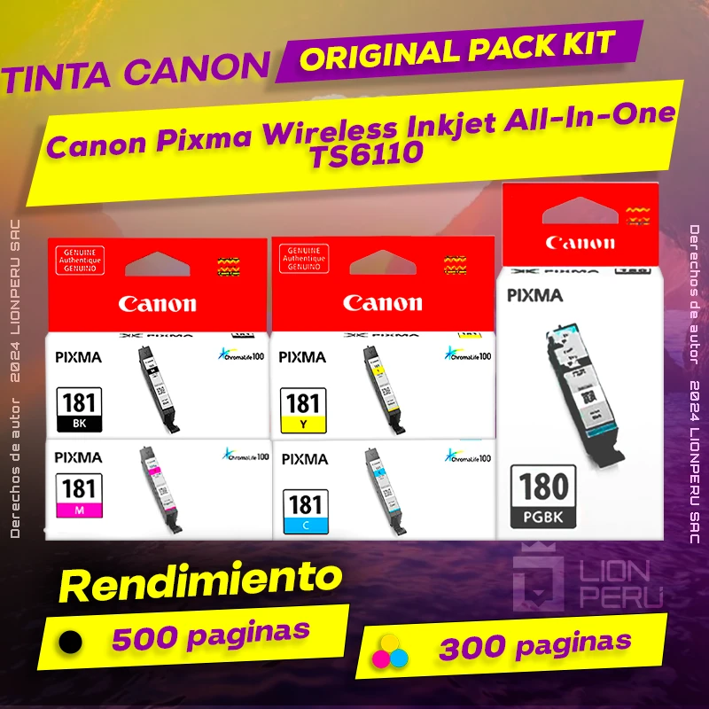 Tinta Canon TS6110 Pixma Wireless Inkjet All-In-One