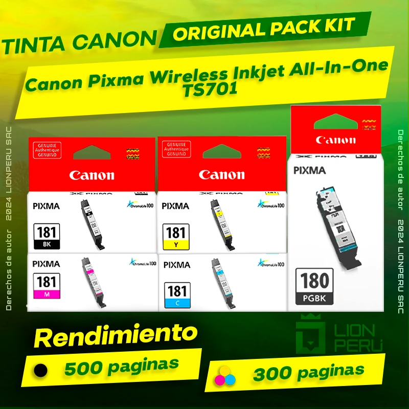 Tinta Canon TS701 Pixma Wireless Inkjet All-In-One