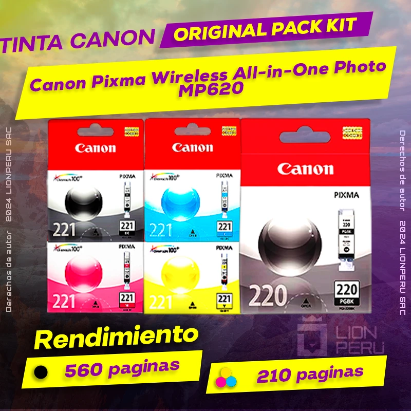 Tinta Canon MP620 Pixma Wireless All-in-One Photo Original
