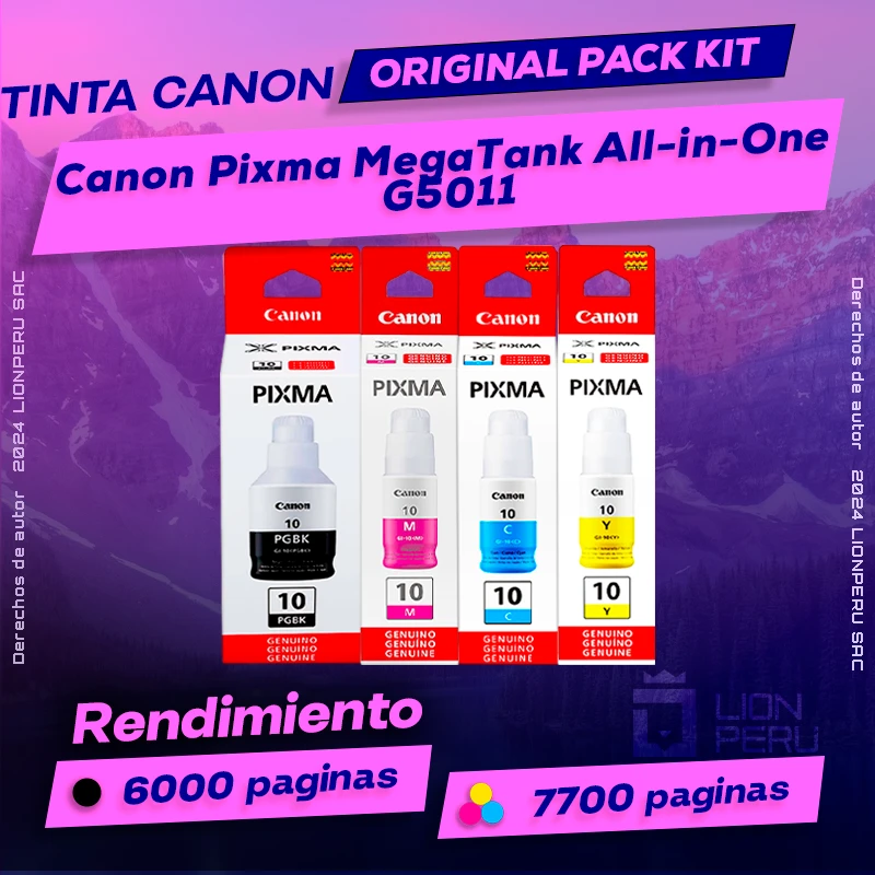 Tinta Canon G5011 Pixma MegaTank All-in-One Original