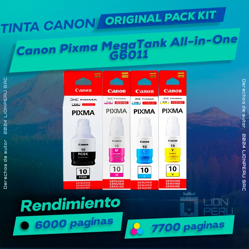Tinta Canon G6011 Pixma MegaTank All-in-One Original