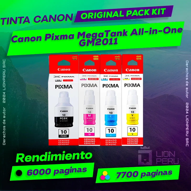 Tinta Canon GM2011 Pixma MegaTank All-in-One Original
