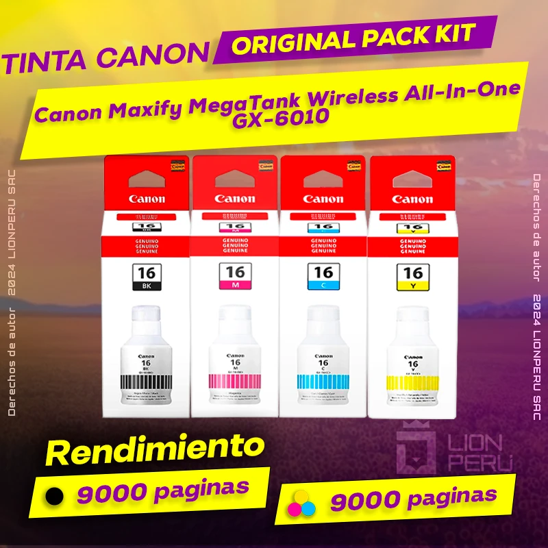 Tinta Canon GX-6010 Maxify MegaTank Wireless All-In-One