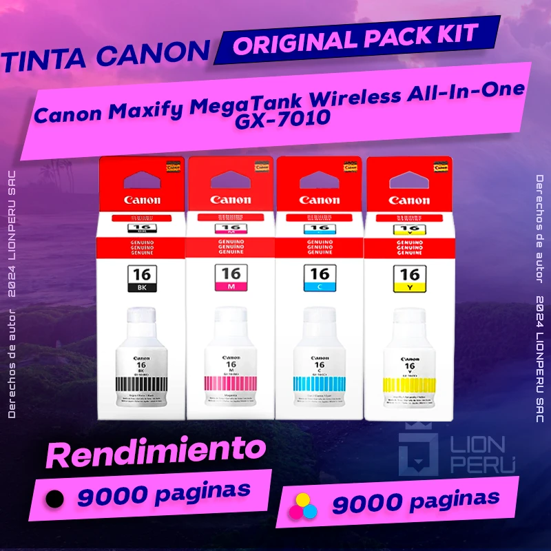 Tinta Canon GX-7010 Maxify MegaTank Wireless All-In-One