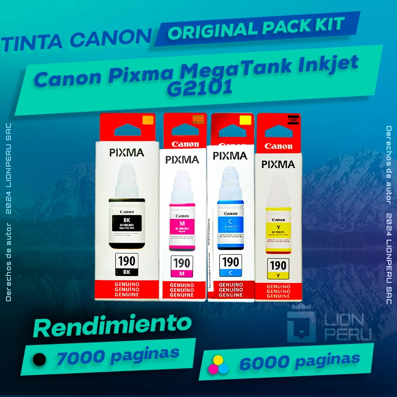 Tinta Canon G2101 Pixma MegaTank Inkjet Botella Original