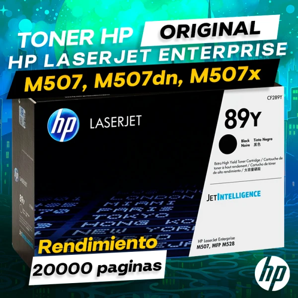 Toner HP M507, M507dn, M507x LaserJet Enterprise Original Cartucho que ofrece un rendimiento de Calidad a un super Precio, consigue el tuyo… ¡¡YA!!