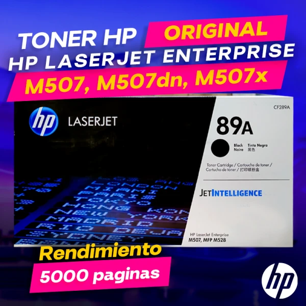Toner HP M507, M507dn, M507x LaserJet Enterprise Original Cartucho que ofrece un rendimiento de Calidad a un super Precio, consigue el tuyo… ¡¡YA!!