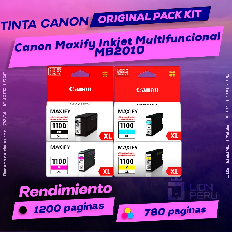 Tinta Canon MB2010 Maxify Inkjet Multifuncional Original