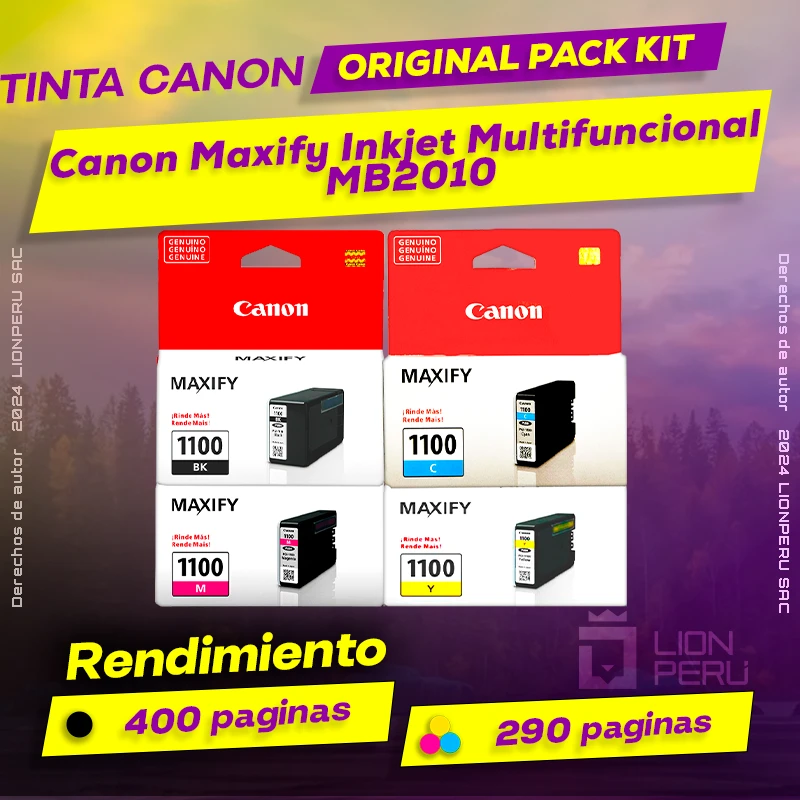 Tinta Canon MB2010 Maxify Inkjet Multifuncional Original