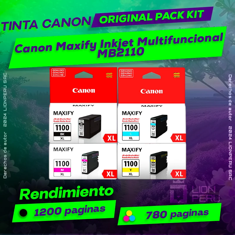 Tinta Canon MB2110 Maxify Inkjet Multifuncional Original