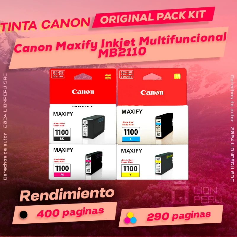 Tinta Canon MB2110 Maxify Inkjet Multifuncional Original