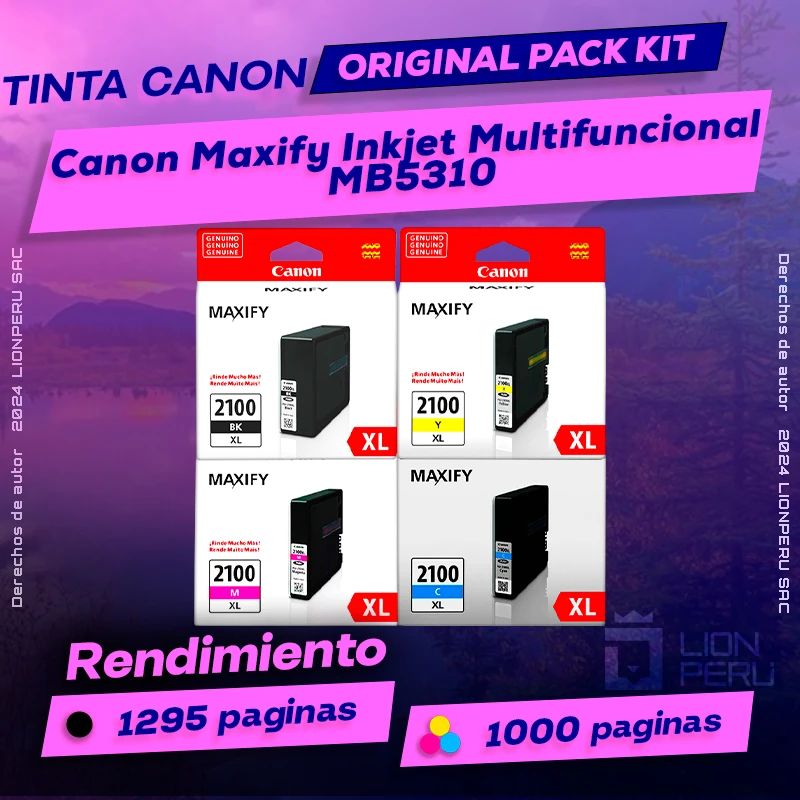 Tinta Canon MB5310 Maxify Inkjet Multifuncional Original