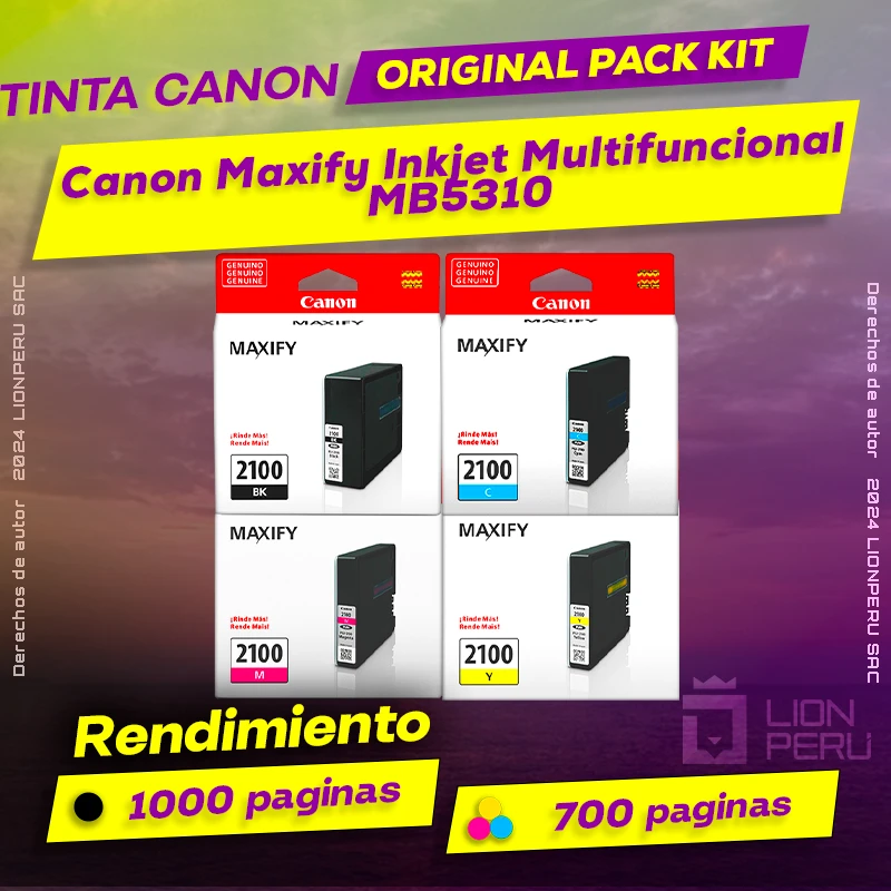 Tinta Canon MB5310 Maxify Inkjet Multifuncional Original