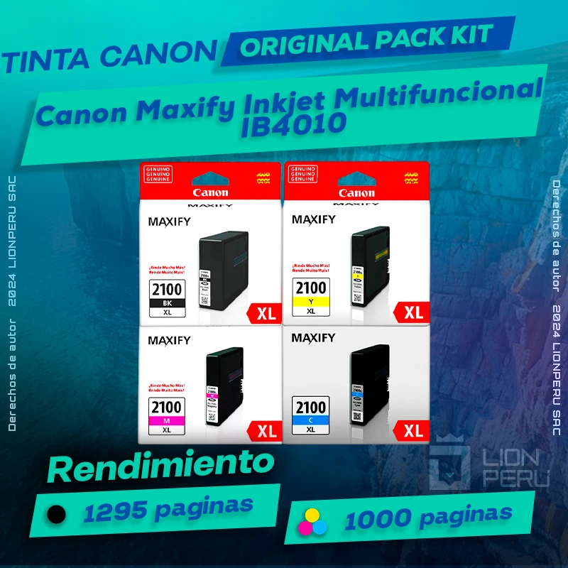 Tinta Canon IB4010 Maxify Inkjet Multifuncional Original