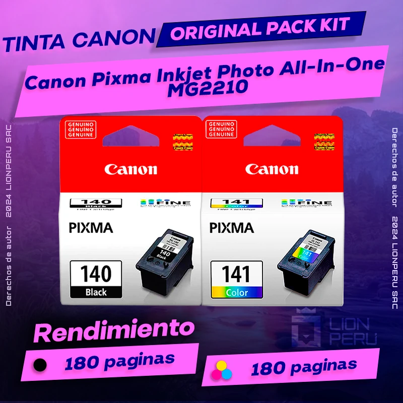 Tinta Canon MG2210 Pixma Inkjet Photo All-In-One Original