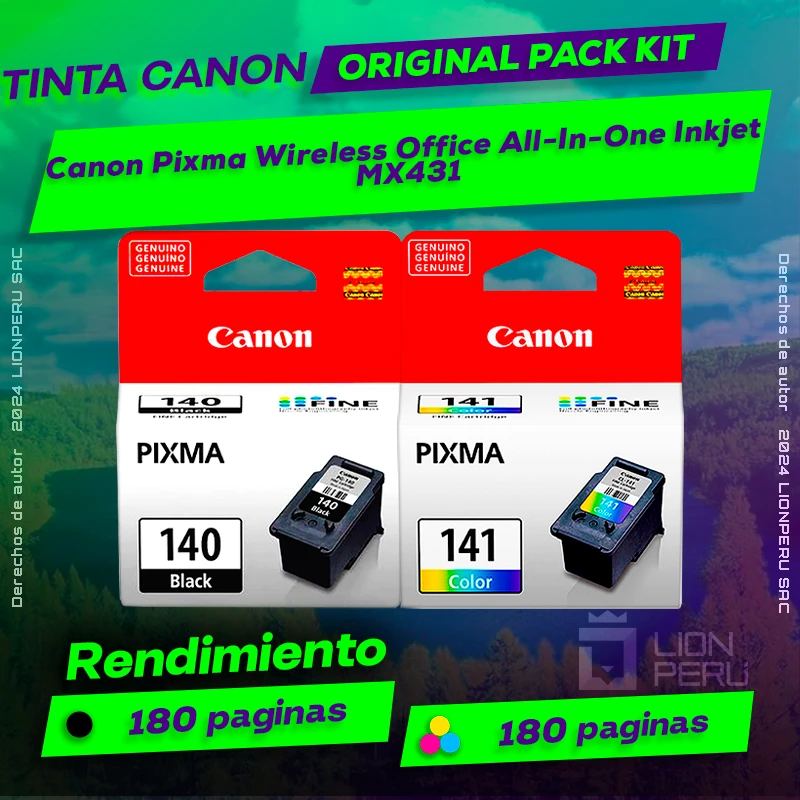 Tinta Canon MX431 Pixma Wireless Office All-In-One Inkjet
