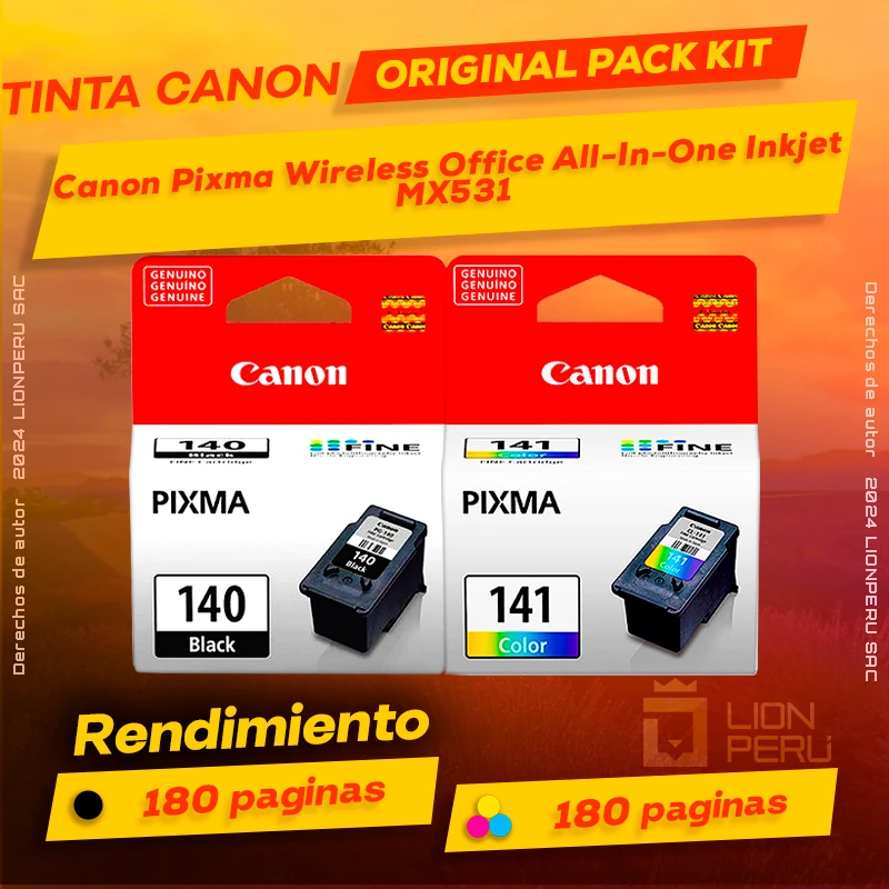 Tinta Canon MX531 Pixma Wireless Office All-In-One Inkjet