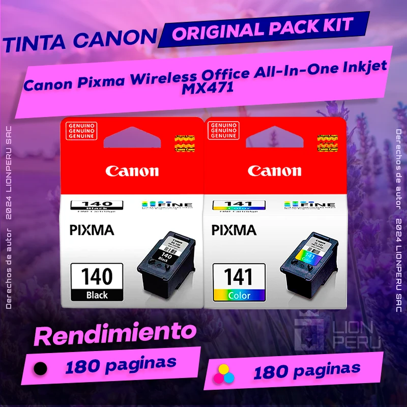 Tinta Canon MX471 Pixma Wireless Office All-In-One Inkjet