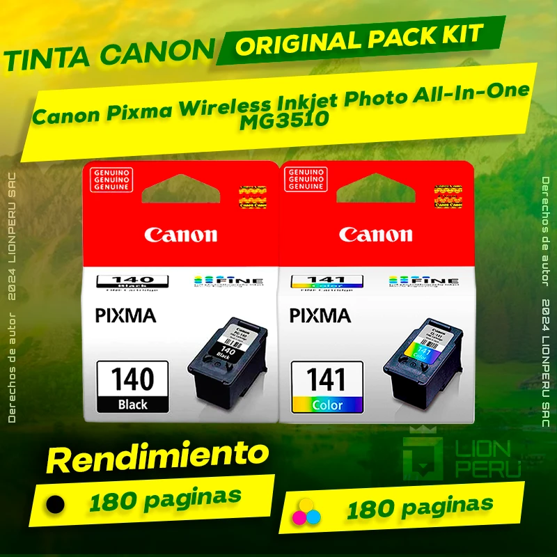 Tinta Canon MG3510 Pixma Wireless Inkjet Photo All-In-One