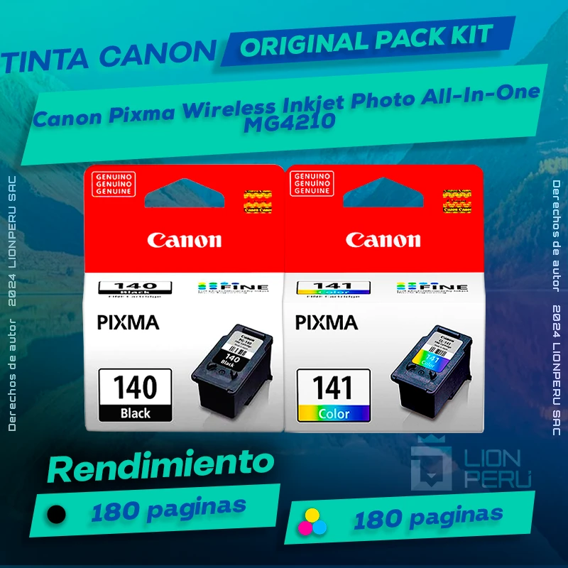 Tinta Canon MG4210 Pixma Wireless Inkjet Photo All-In-One