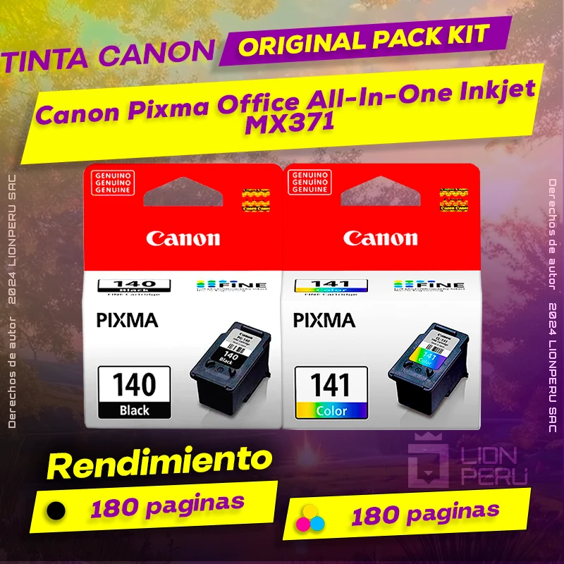 Tinta Canon MX371 Pixma Office All-In-One Inkjet Original
