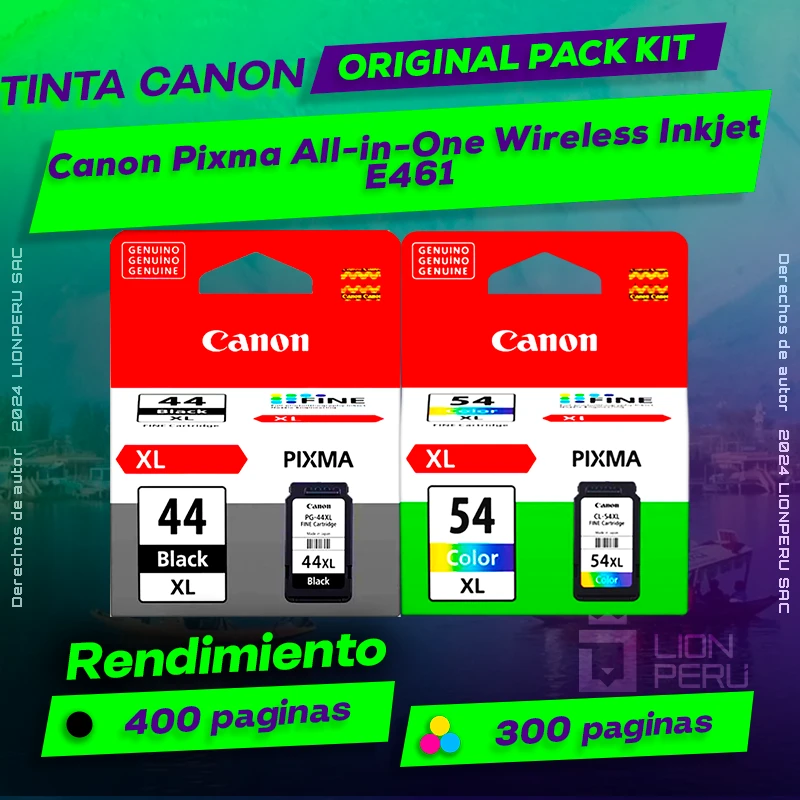 Tinta Canon E461 Pixma All-in-One Wireless Inkjet Original