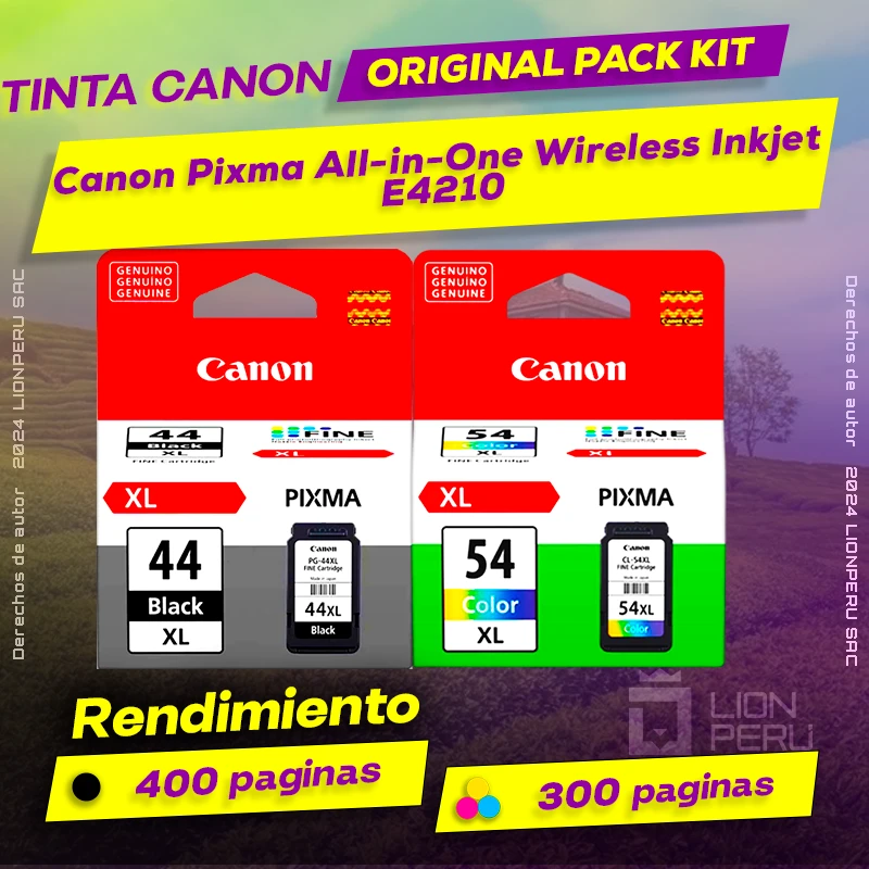 Tinta Canon E4210 Pixma All-in-One Wireless Inkjet Original