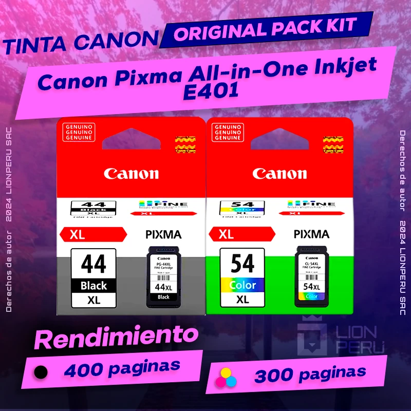 Tinta Canon E401 Pixma All-in-One Inkjet Cartucho Original