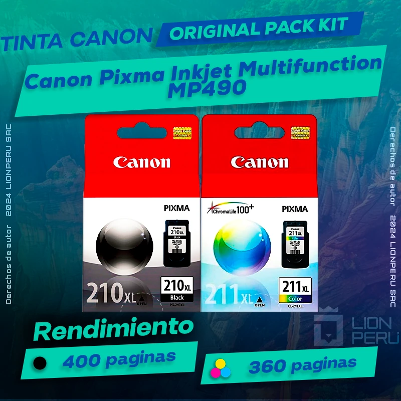 Tinta Canon MP490 Pixma Inkjet Multifunction Original