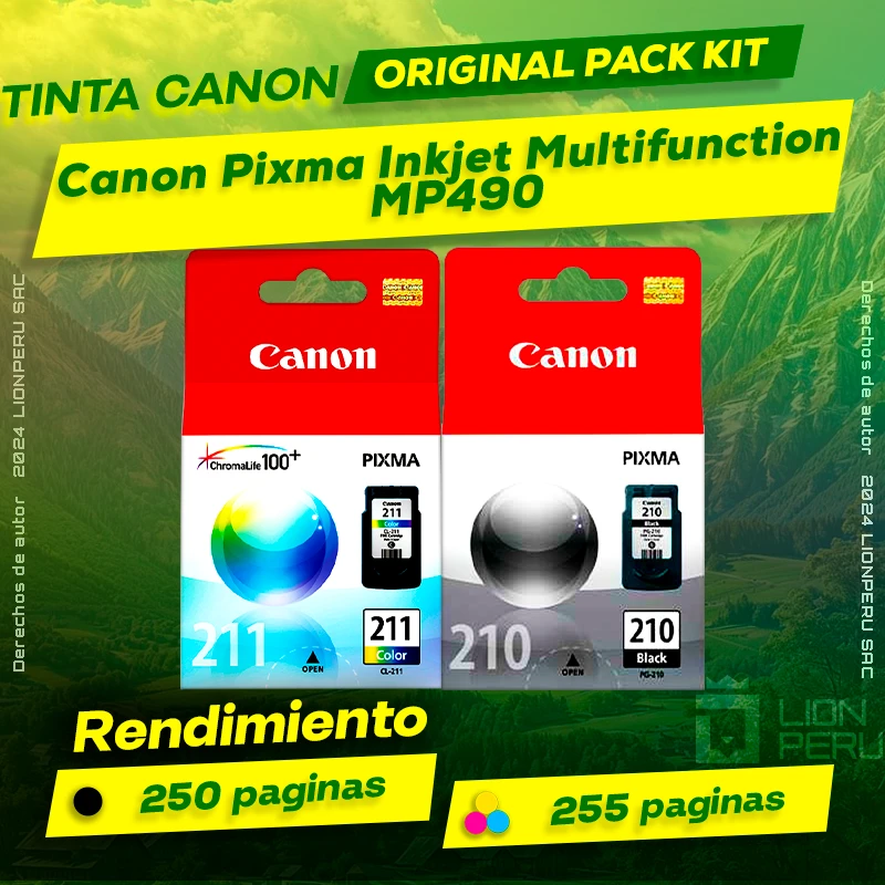 Tinta Canon MP490 Pixma Inkjet Multifunction Original