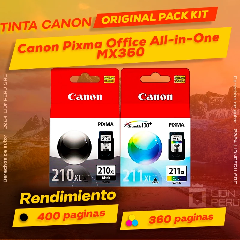 Tinta Canon MX360 Pixma Office All-in-One Cartucho Original