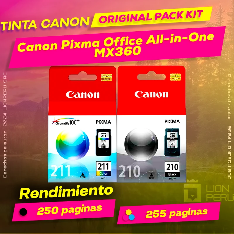 Tinta Canon MX360 Pixma Office All-in-One Cartucho Original