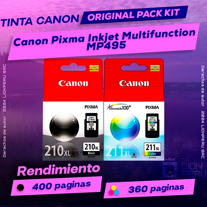 Tinta Canon MP495 Pixma Inkjet Multifunction Original