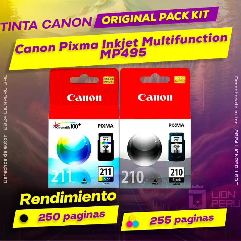 Tinta Canon MP495 Pixma Inkjet Multifunction Original