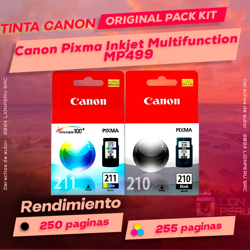 Tinta Canon MP499 Pixma Inkjet Multifunction Original