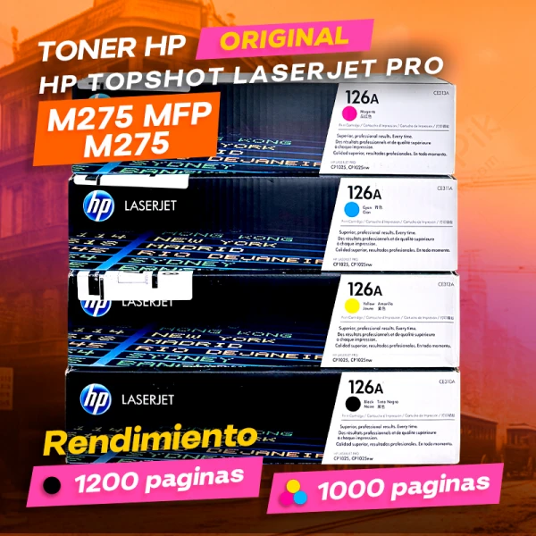Toner HP TopShot LaserJet Pro M275 MFP, M275 Laser Original ofrece un rendimiento de Calidad a un super Precio, consigue el tuyo… ¡¡YA!!