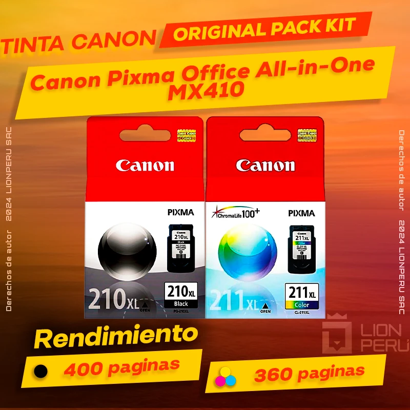 Tinta Canon MX410 Pixma Office All-in-One Cartucho Original