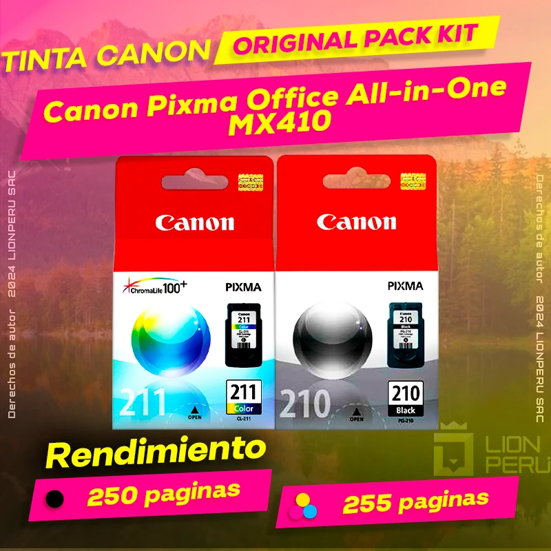 Tinta Canon MX410 Pixma Office All-in-One Cartucho Original