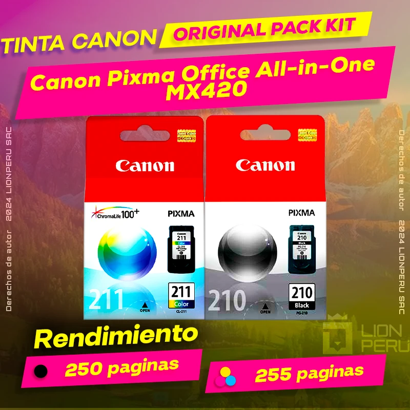 Tinta Canon MX420 Pixma Office All-in-One Cartucho Original